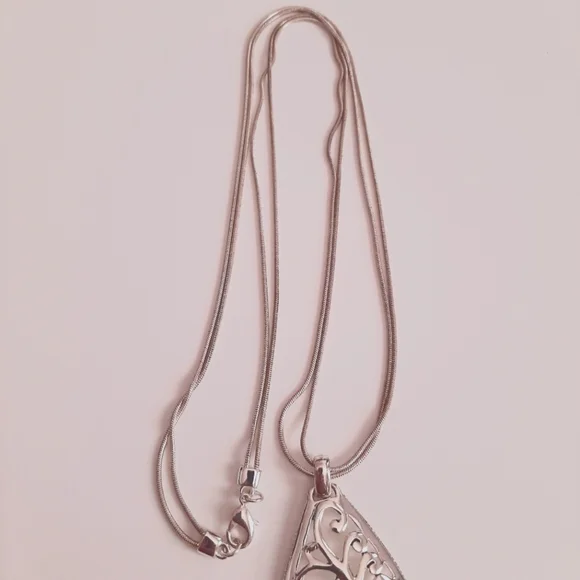 Silver Long Necklace - Picture 4 of 5